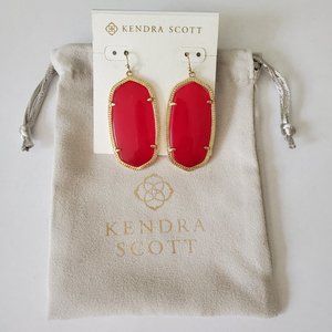 Danielle Earrings in Bright Red